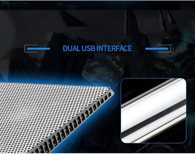 Computer Radiator USB Super Ultra Thin 6 Fans Cooling Cooler Pad for 13 14 Notebook Laptop PC Radiator