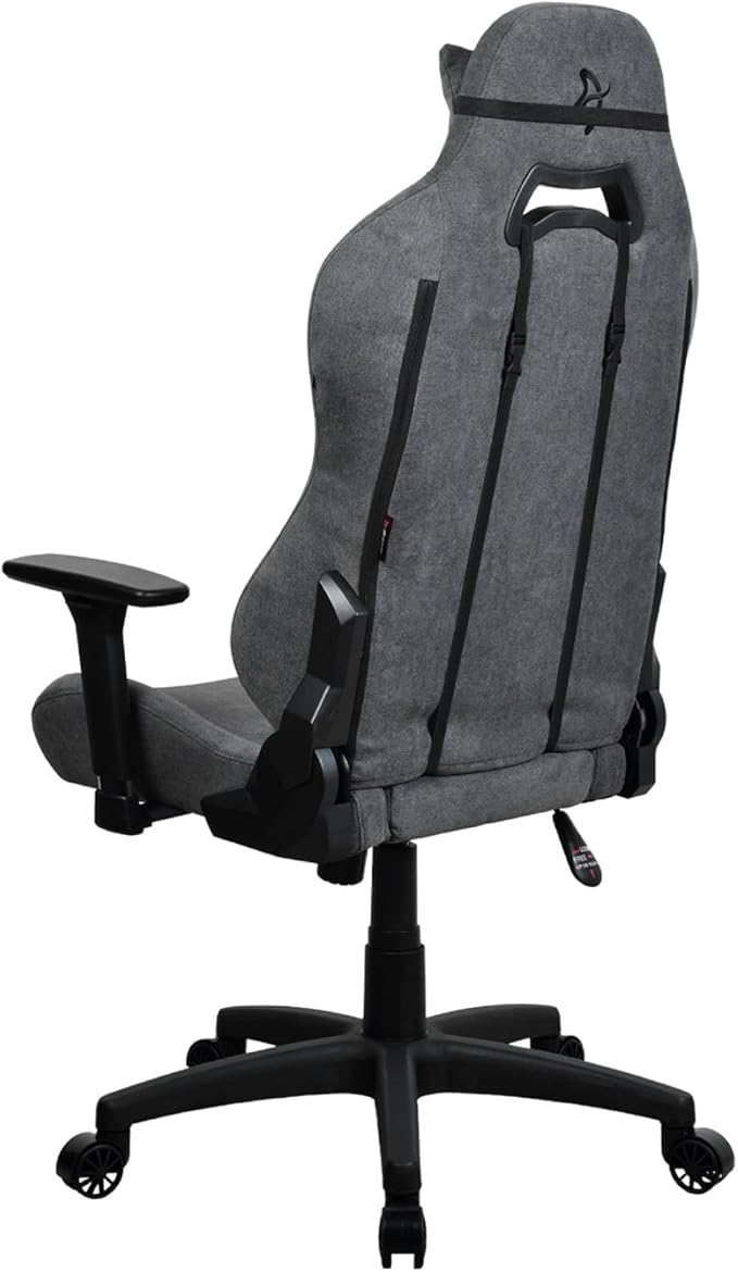 Arozzi Torretta Gaming Chair - Soft Fabric Ergonomic Gaming Chairs for Adults Adjustable Backrest with Neck &amp Lumbar Pillows - Swedish Design Home Office Setup Professional Computer Chairs Ash