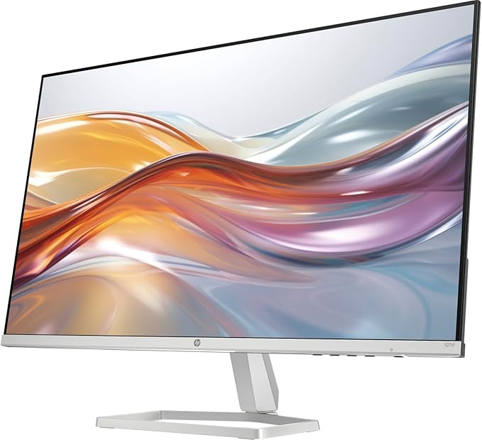 HP 27 inch 1080P Computer Monitor in Silver and Black 27 Full HD (1920 x 1080) 75Hz Anti-Glare IPS Display with AMD FreeSync 2 HDMI 1 VGA Highly Accurate Color (2026 Model) with Docztorm Dock