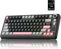 AULA S75 PRO Wireless Mechanical Keyboard with Screen&ampKnob 75% Hot Swappable Gaming Keyboard with Pre-lubed Switches RGB Backlit PBT Keycaps Creamy Sounding Pc Gaming Keyboards