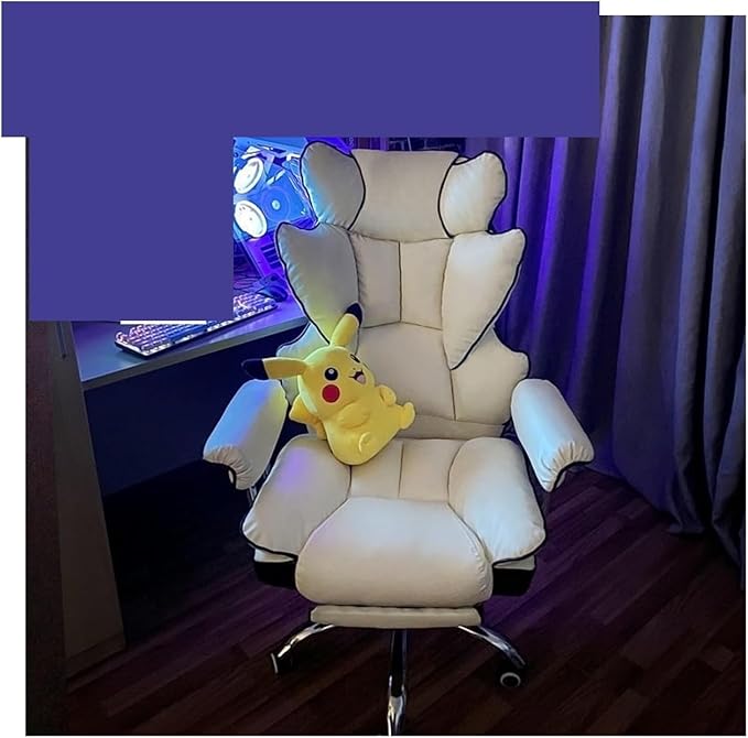 Office Chair Soft Gaming Chair Adjustable Ergonomic Office Chair for Gamers Gamer Chair Bedroom Chair Chair (Size:One SizeColor:with Footrest)