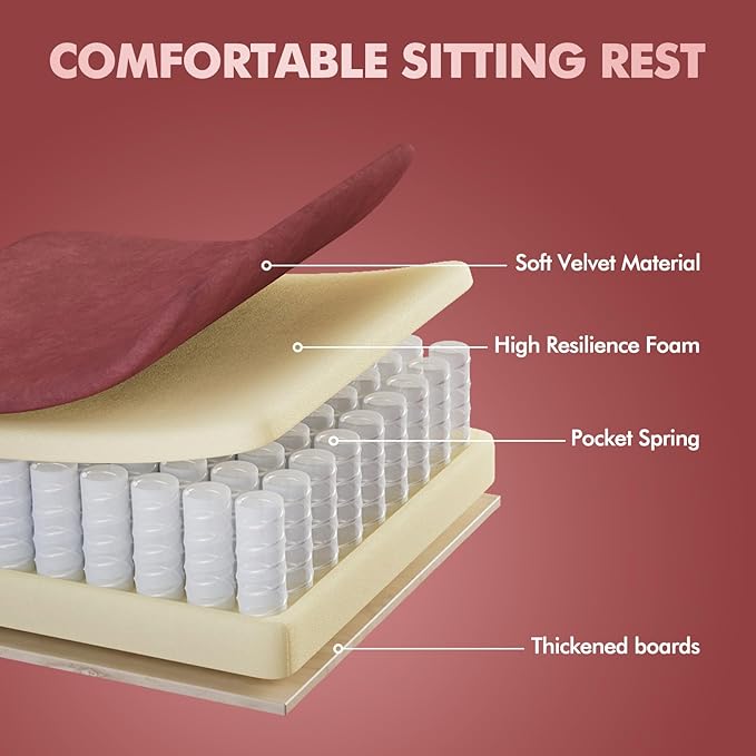 Soontrans Velvet Fabric Gaming Chair for Adult Ergonomic Comfortable Video Gamer Chair with Footrest Reclining Office Computer Desk Game Chairs with Massage Lumbar CushionHeadrest