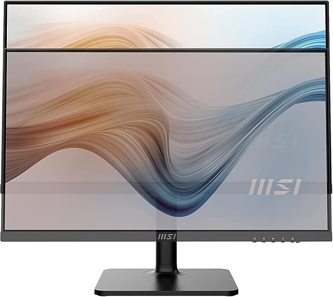 MSI 24” IPS FHD (1920 x 1080) Non-Glare with Super Narrow Bezel 75Hz 1ms 16:9 with Adjustable Stand (Modern MD241P) (Renewed)