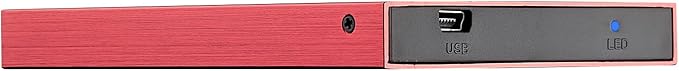 120Gb 120 Gb 2.5 Inch External Hard Drive Portable USB 2.0 - Red - Fat32 (120Gb)