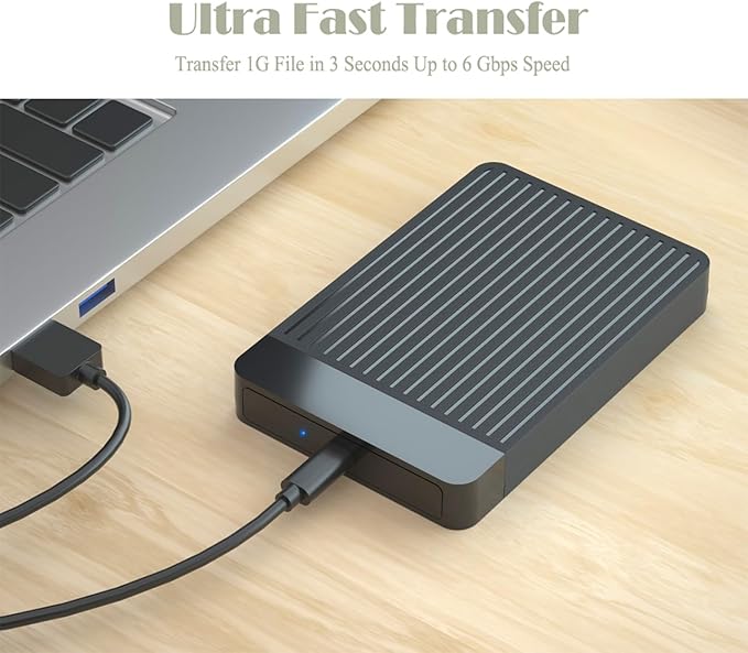 500GB Ultra Slim Portable External Hard Drive 2.5'' HDD USB 3.1 Type-C Storage for PC Mac Laptop