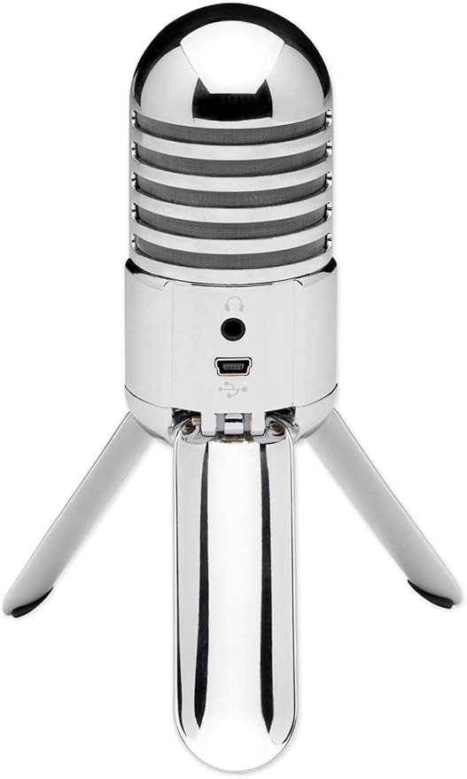 Audiosavings Bundle: Samson Meteor Mic USB Condenser Podcasting Podcast Recording Desktop Microphone Bundle with Rockville PRO-M50 Studio Headphones Coil Cable Case+Extra Ear Pad (2 Items)