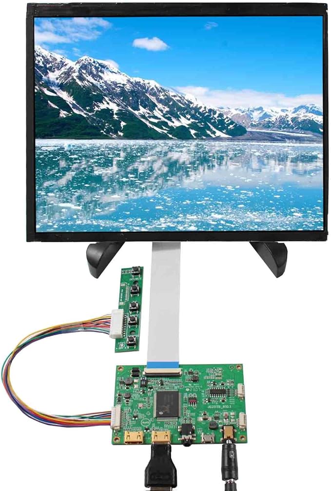 VSDISPLAY 9.7'' LCD Screen 2048x1536 2K IPS Display Panel LP097QX1/LTL097QL01/HQ097QX1 Works with Driver Board VS-RTD2556HM-V1for Gaming Cabinet Monitor