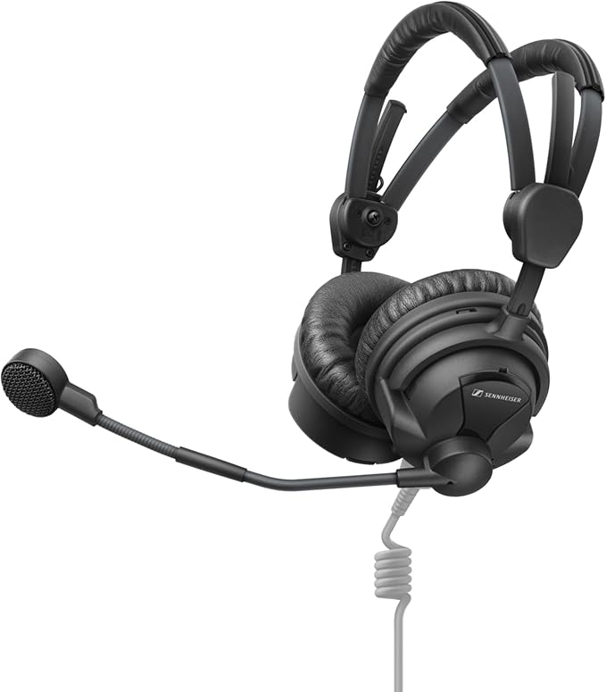 Sennheiser HMD 26 Super-Cardioid Dynamic Dual-Sided Microphone Broadcast Headset