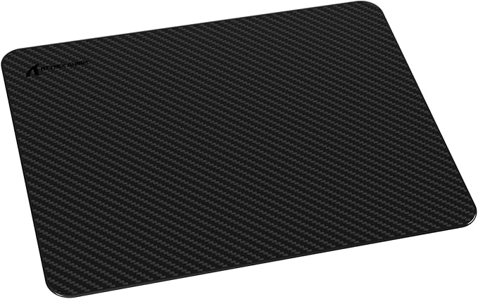 Attack Shark CM04 Carbon Fiber Gaming Mouse MatEsports Mouse Pad G240Smooth Glide Feeling with Steady ControlWaterproofNon-Slip Rubber Base Stitched Edge Gamer Office Home (14 x 11)