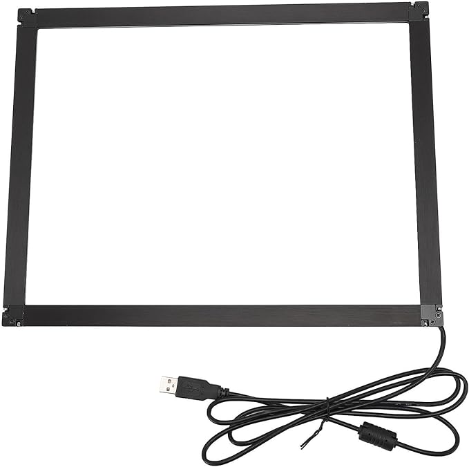 Bewinner Infrared Touch Frame Interactive IR Touch Overlay Panel for Education Digital Signage with USB InterfaceAluminum Alloy Touch Screen Overlay (23.6 inch)