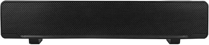 Computer Speakers Dolby Surround Computer Sound Bar for Desktop Player Bass Surround Sound Box Tv Bass Bar to Fit Any 3.5mm Input for Laptops PC Cellphones USB Wired Stereo Soundbar Music (Black)