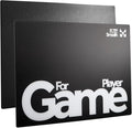 Tempered Glass Gaming Mouse Pad 15.7x11.8in 1.8mm Ultra Thin Micro-Etched Surface Anti-Slip Base Scratch Resistant for Esports &amp Office Compatible with Optical Laser Mice (Black)