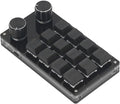 Mechanical Gaming Keyboard 12 Programmable Keys Knobs Wired Red Switch for Office Gaming Music