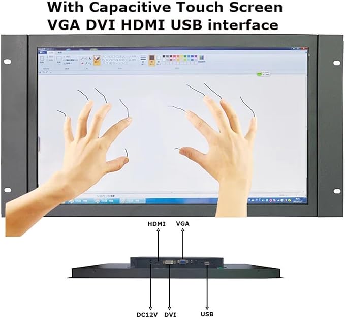 1pc 17.3 Inch 1920x1080 HD Industrial Grade Open Frame Embedded Touch Screen Monitor with Resistive Or Capacitive Touch Screen(Capacitive Touch)