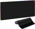 VIVO Extra Large 71 x 36 inch Full Size Desk Pad with RGB Lighting for Office Ambience and Immersive Gaming Oversized Mouse Pad Table Top Cover 12 Color Modes Non-Slip Base Black DESK-PAD72-36