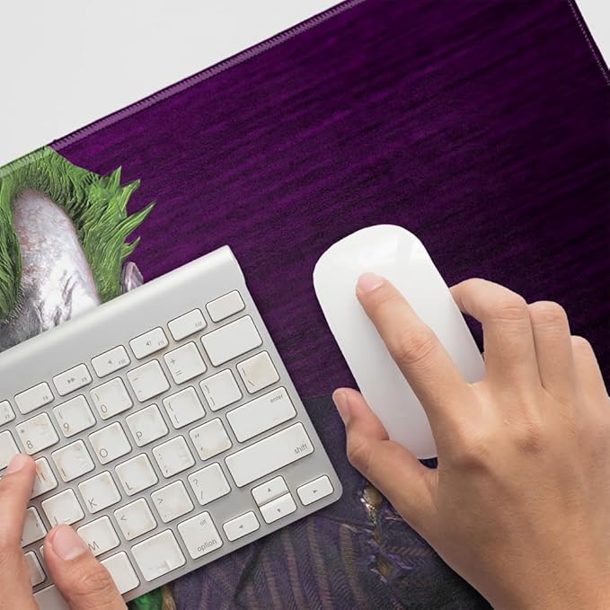 Batman Arkham Asylum Video Game Joker Large Gaming Mouse Pad Desk Mat with Stitched Edges Non-Slip Base for Gamer Home and Office 31.5 x 15.7