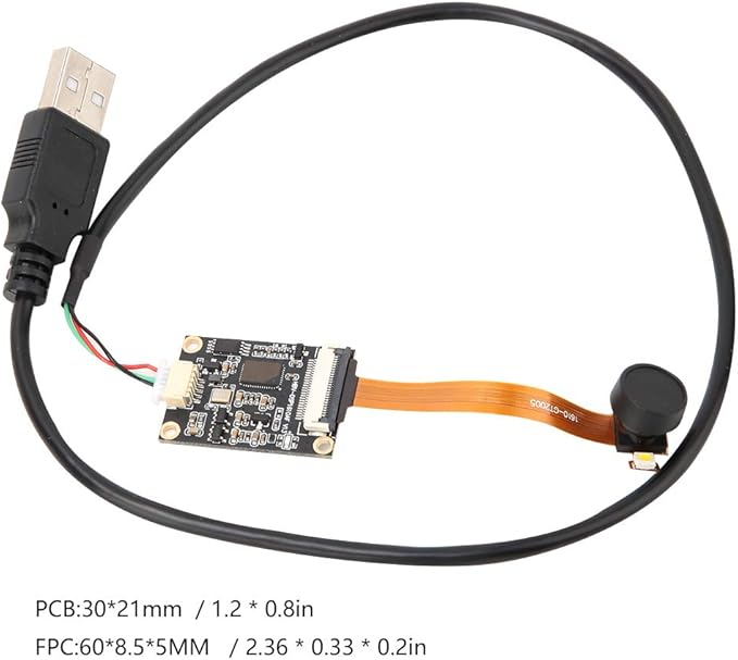 plplaaoo High Definition USB Camera Module 2 Megapixel 120° Wide Angle OTG Plug and Play No Driver UVC Compatible for PC Laptop Android Devices