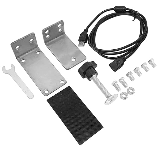 Qqmora Racing Game Handbrake Mount  Easy Control USB Handbrake Bracket 64 Bit High Rigidity for PC Wins Nylon Wire for Sim Games