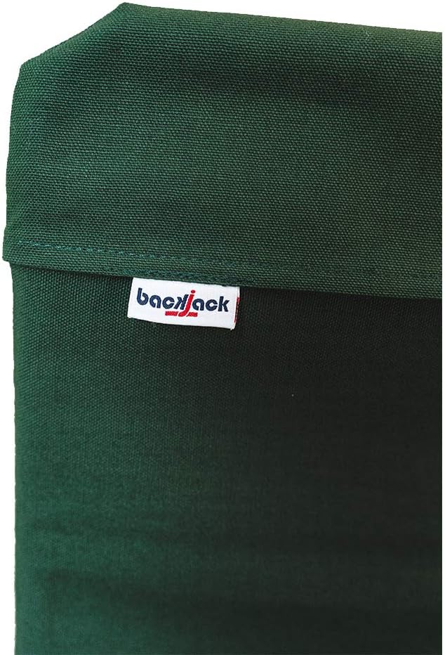 Original BackJack-Made in The USA- Extra Large Forest Cotton Fabric Lightweight Floor Seating Chair for Gaming Families Parents Daycare Back Support Reading Yoga School