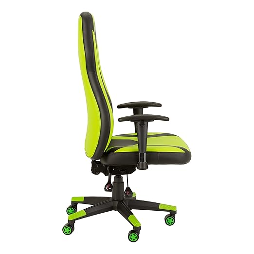 Norwood Commercial Furniture Magnitude XL Big and Tall Gaming Chair 300lb Weight Capacity Office Desk and Esports Chair Green (NOR-UTH3050GN-SO)