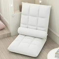 NaKeah Floor Chair with Back Support Folding Sofa Chair with 5 Adjustable Position Padded Sleeper Bed Couch Recliner Floor Gaming Chair Meditation Chair for AdultsE