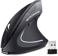 Wireless Ergonomic Mouse Jelly Comb Rechargeable 2.4G Bluetooth Vertical Mouse Switch to 3 Devices Optical Mice with 6 Buttons 3 Adjustable DPI Levels for Laptop PC MacBook Notebook