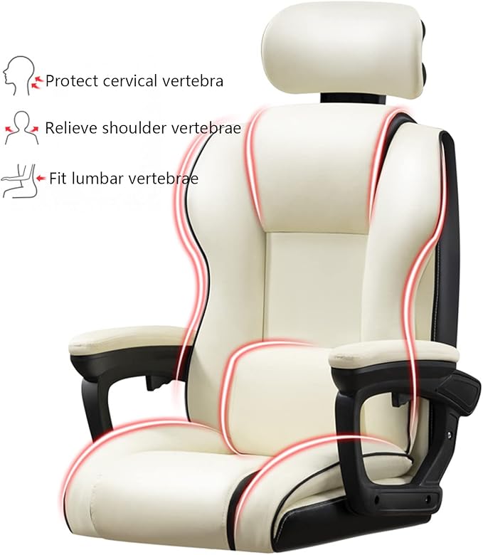 Gaming Chair with Footrest Reclining High Back Computer Game Chair with Lumbar Support and Headrest Black