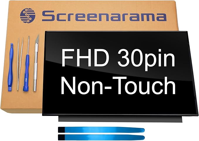 SCREENARAMA New Screen Replacement for NV156FHM-N45 FHD 1920x1080 IPS Glossy LCD LED Display with Tools
