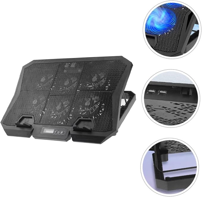 Laptop Cooling Pad 15.6 Inch Quiet Laptop Stand with Adjustable Speed Cooling Fan for PC Notebook Cooler Suitable for Home and Office Use