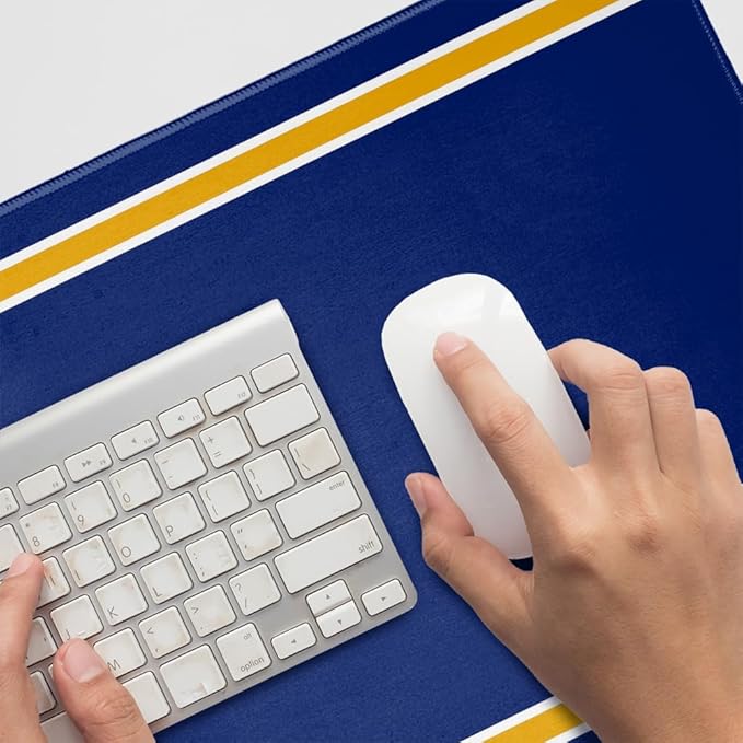Chattanooga Mocs Primary Logo Stripes Large Gaming Mouse Pad Desk Mat with Stitched Edges Non-Slip Base for Gamer Home and Office 31.5 x 15.7