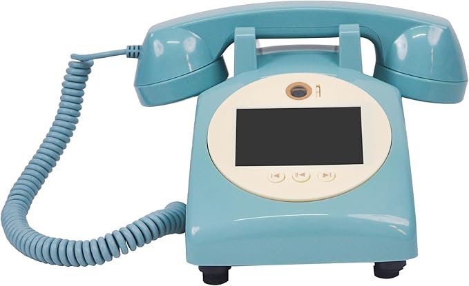 Video Guest Book Audio Guest Book Wedding Phone Record Preserve Your Special Occasions Leave a Message for Wedding Bridal Shower Baby Shower Birthday Graduations Anniversary (Blue)