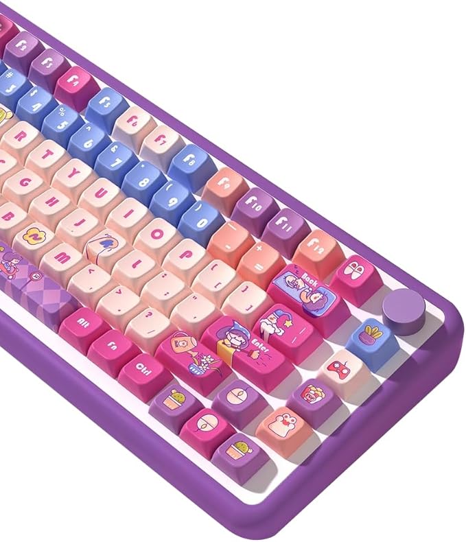 daixiahu Weekend time Theme keycaps 158 Key PBT keycaps MDA Custom keycap Set is Suitable for 61/87/104/108 Cherry MX Switch and Other Mechanical Keyboards