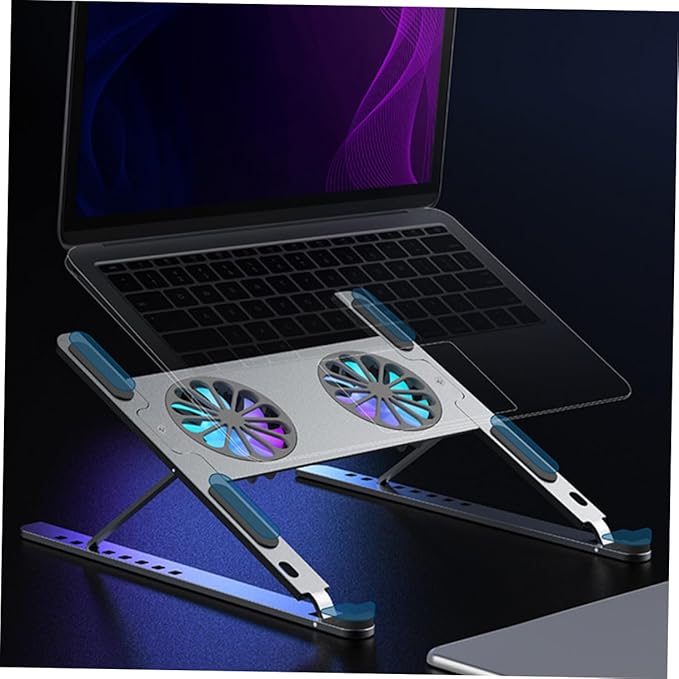 Laptop Ventilated Support Anodized Aluminum Alloy Cooling Bracket Cooling Fan