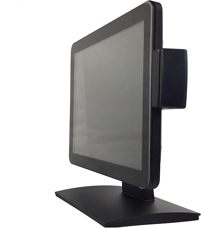 15 Inch 4:3 Ratio 10 Point Projective Capacitive Touch Screen Monitor Touch POS Monitor with MSR Stable Base No Shaking USB Free Driver