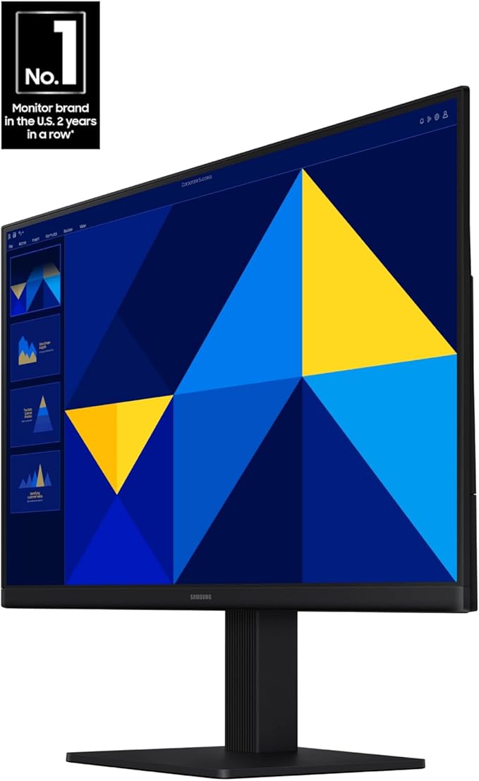 Samsung 22 (S30GD) Essential Monitor with IPS Panel and Tilt Only Stand 100Hz Refresh Rate Ergonomic Design Advanced Eye Care Game Mode LS22D304GANXZA