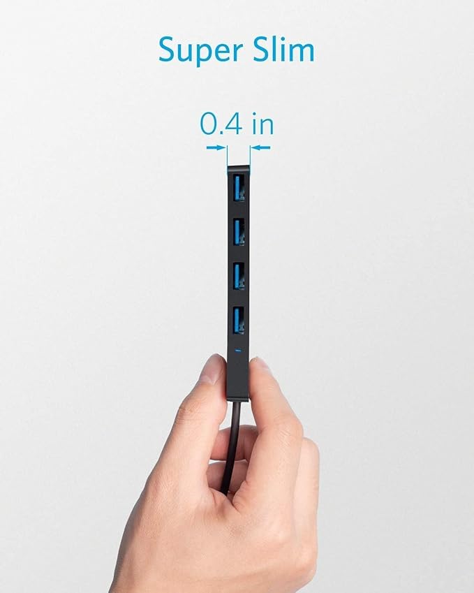 Anker 4-Port USB 3.0 Hub Ultra-Slim Data USB Hub 2.4G Wireless Vertical Ergonomic Optical Mouse
