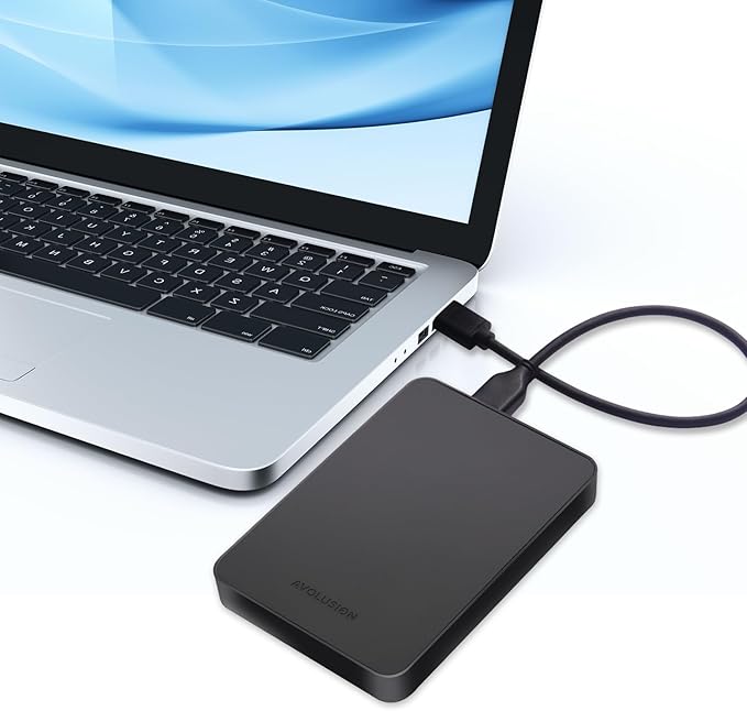 Avolusion Z2-S 1TB USB 3.0 Ultra Slim External Hard Drive/Pocket Drive (for Windows MacOS Xbox PlayStation) (Renewed)