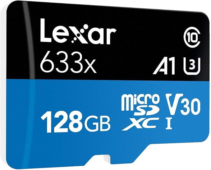 Lexar High Performance 633x 128GB microSD/microSDXC UHS-I Card [Eco-Friendly Packaging]