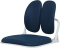 Made in Korea Dual-Backrests Ergonomic Floor Chair With Back Support - Meditation Gaming Reading Chair for Adults Foldable (Blue)