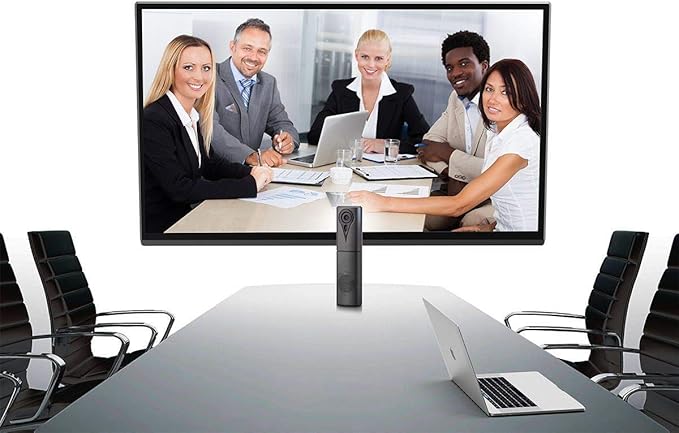 Workstream by Monoprice All-in-One Meeting Room Wide Angle USB Conference Camera Mic and Speaker 1080P