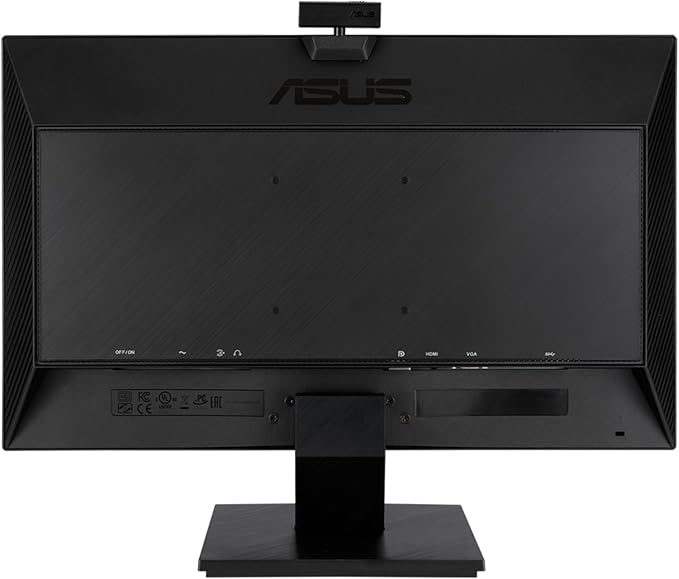 ASUS BE24EQK 24-inch 1080P FHD Frameless IPS Business Monitor 2-Pack Bundle with Full HD Webcam Mic Array Speakers DisplayPort HDMI Black