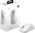 msi Versa 300 Elite Wireless White Gaming Mouse - 26000 DPI Optical Sensor 1000 Hz Polling Rate Symmetrical 60M+ Click OMRON Switches 6 Buttons 200-Hour Battery 1ms Latency RGB 65g