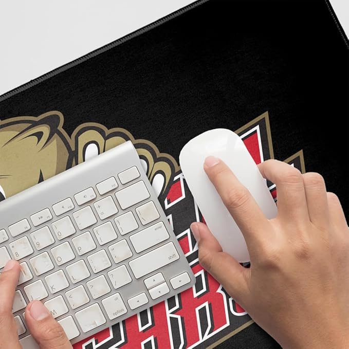 Caldwell University Cougars Primary Logo Large Gaming Mouse Pad Desk Mat with Stitched Edges Non-Slip Base for Gamer Home and Office 31.5 x 15.7