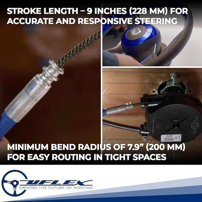 Uflex M66X20 Rotary Replacement Steering Cable 20'