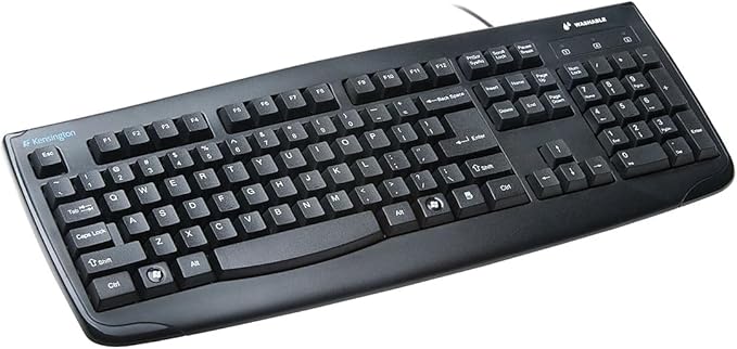 Kensington Pro Fit USB Washable Keyboard Black (K64407US)17-3/4 Width