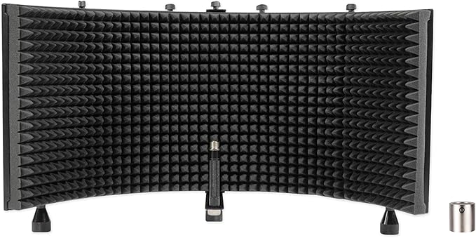 Audiosavings Se Electronics RN17 Bundle: Microphone Omni Directional Capsule ROCKSHIELD 3 Large Recording Vocal Shield with Dampening Foam 2-Items
