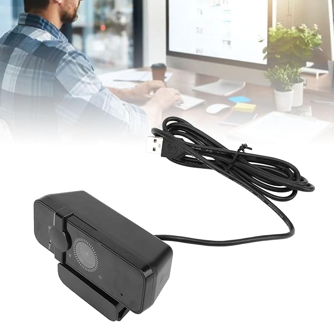 1080P Webcam with Noise Cancelling Microphone 120° Wide Angle Full HD Computer Web Camera USB 2.0 Plug and Play for Calls Conference Desktop Laptop