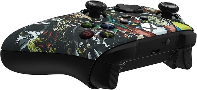 Custom Controllerzz Wireless Controller for Microsoft Xbox Series X/S &amp Xbox One - Custom Soft Touch Feel - Custom Xbox Series X/S Controller (X/S Scary Party)