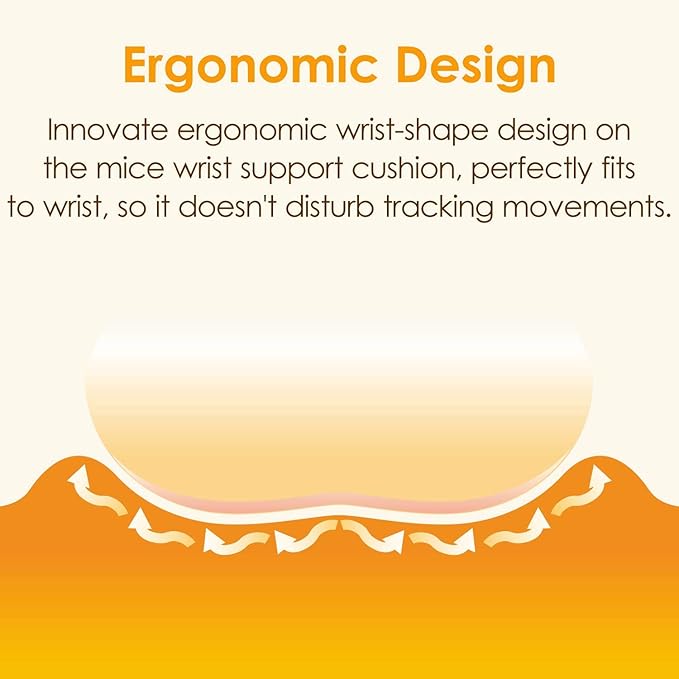 ELECOM Wrist Rest dimp Gel / Memory Foam/Anti Skid/Ergonomic Design for Office/Gaming White MOH-DG01WH
