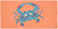Mosaic Crab Large Gaming Mouse Pad Desk Mat with Stitched Edges Non-Slip Base for Gamer Home and Office 31.5 x 15.7